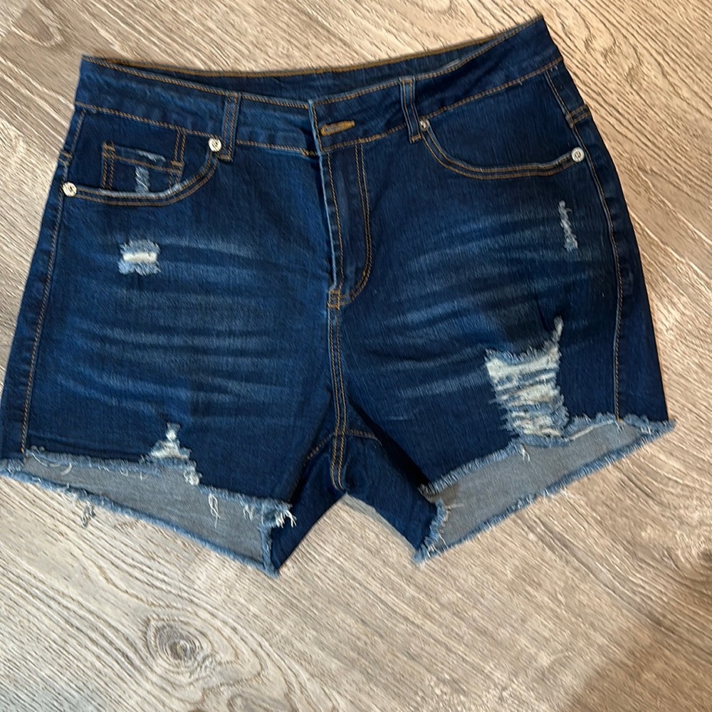 Blue jean shorts